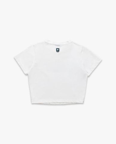  FILA - Áo croptop nữ cổ tròn tay ngắn Origin 