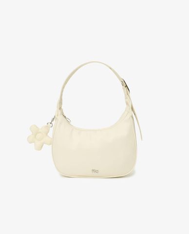  FILA - Túi đeo vai nữ phối charm Nylon Hobo 