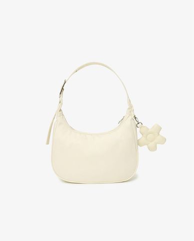  FILA - Túi đeo vai nữ phối charm Nylon Hobo 