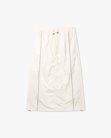  FILA - Chân váy chữ A midi lưng thun phối dây rút 