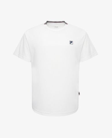  FILA - Áo thun unisex cổ tròn tay ngắn Tennis Repike 