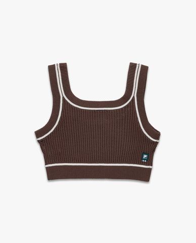  FILA - Áo hai dây nữ dệt kim phom croptop Origin 