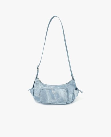  FILA - Túi đeo vai nữ dáng cong Denim 2Way 