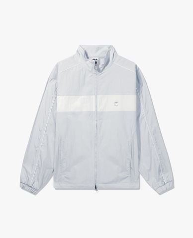 FILA - Áo khoác thể thao unisex cổ trụ Colorblock 