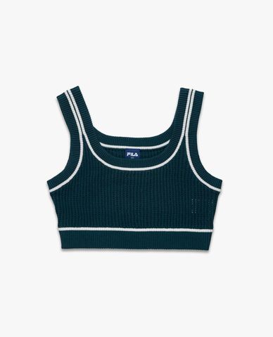  FILA - Áo hai dây nữ dệt kim phom croptop Origin 