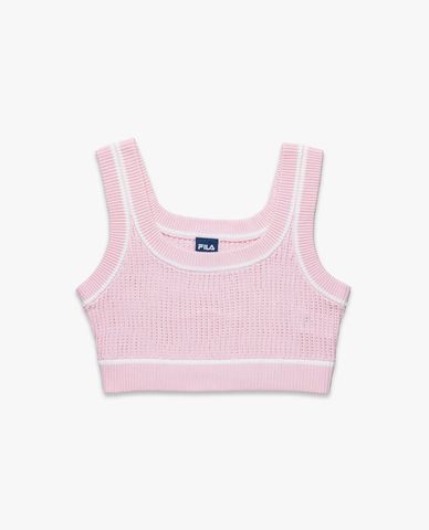  FILA - Áo hai dây nữ dệt kim phom croptop Origin 