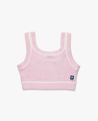  FILA - Áo hai dây nữ dệt kim phom croptop Origin 