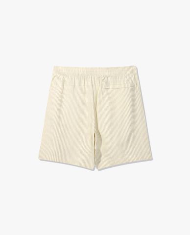  FILA - Quần short unisex ống rộng kẻ sọc 