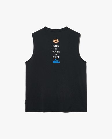  FILA - Áo ba lỗ unisex phối logo trẻ trung 