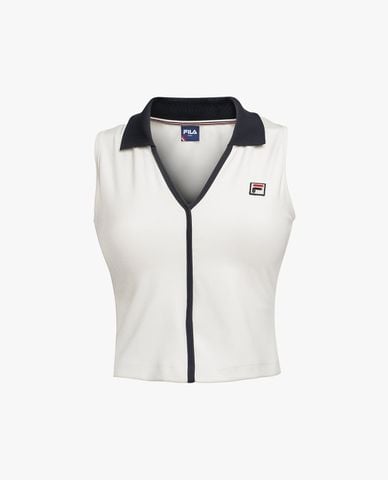  FILA - Áo sát nách nữ phom croptop Tennis AeroFlex Ace 