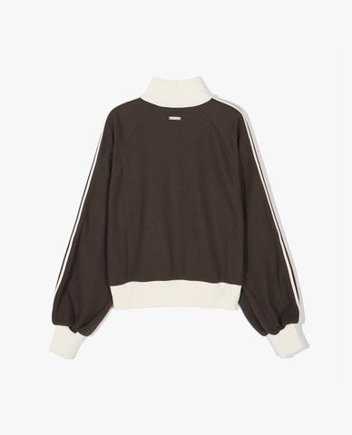  FILA - Áo khoác thể thao nữ dệt kim cổ trụ khóa zip 1911 