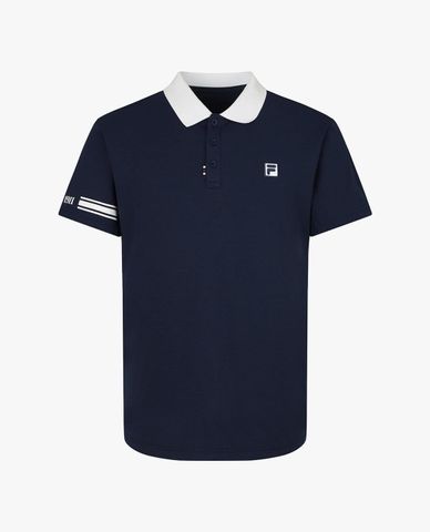  FILA - Áo polo unisex cổ bẻ tay ngắn Sorona 