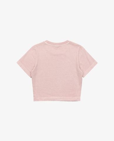  FILA - Áo croptop nữ cổ tròn tay ngắn Tennis Heritage 