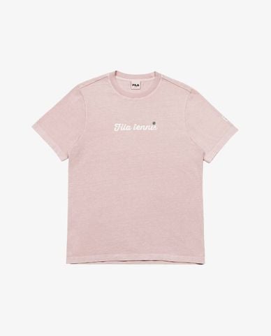  FILA - Áo thun unisex cổ tròn tay ngắn Tennis Heritage 