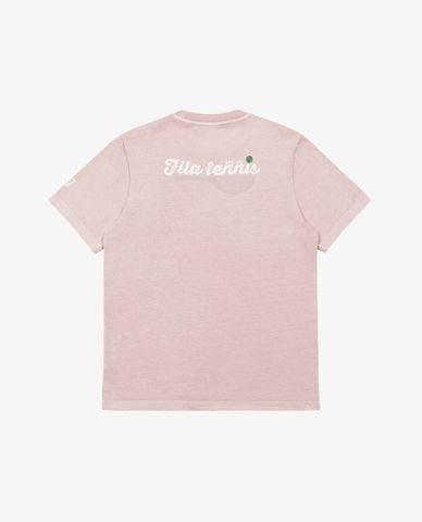  FILA - Áo thun unisex cổ tròn tay ngắn Tennis Heritage 