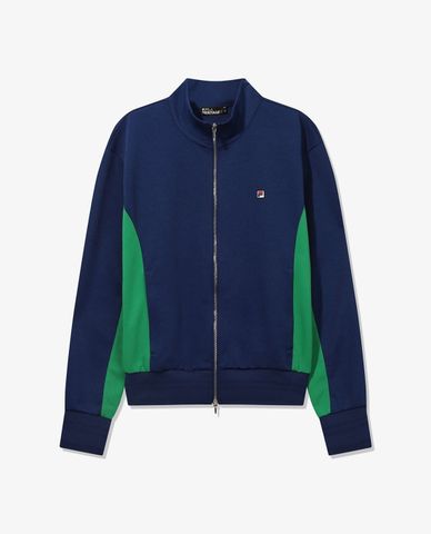  FILA - Áo khoác thể thao unisex cổ trụ tay dài Ventisei 