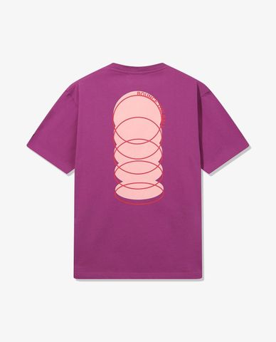  FILA - Áo thun unisex cổ tròn tay ngắn Bounce The Ball 