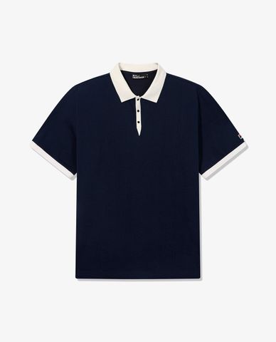  FILA - Áo polo unisex cổ bẻ tay ngắn 