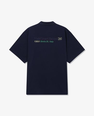  FILA - Áo polo unisex cổ bẻ tay ngắn Indirizzo 