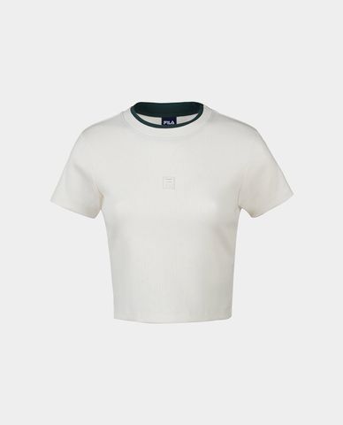  FILA - Áo croptop nữ tay ngắn Origin Club Logo 