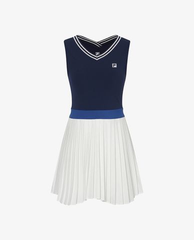  FILA - Đầm thể thao mini cổ V sát nách 