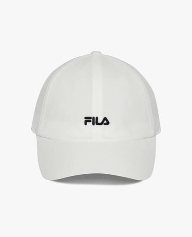  FILA - Nón bóng chày unisex thêu logo phối lưới 
