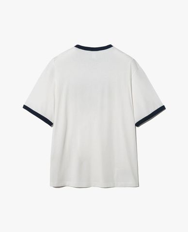  FILA - Áo thun unisex cổ tròn tay ngắn Track & Field Graphic Ringerty 