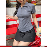  Áo Thun Thể Thao Nữ Zip Polo Tee - UQ DRY 