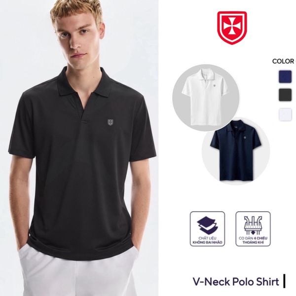  Áo Polo Nam Thể Thao Cổ V - UQ DRY 