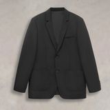  Blazer cao cấp 3 lớp Relax Fit Xẻ Sau - Đen 