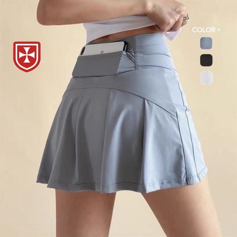  Chân Váy Thể Thao Cao Cấp Co Giãn Có Túi Hông Sau - UQ Premium 