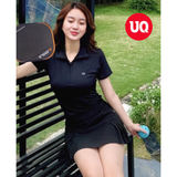  Áo Thun Thể Thao Nữ Zip Polo Tee - UQ DRY 