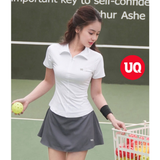  Áo Thun Thể Thao Nữ Zip Polo Tee - UQ DRY 