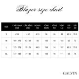  Blazer cao cấp 3 lớp Relax Fit Xẻ Sau - Đen 