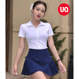  Áo Thun Thể Thao Nữ Zip Polo Tee - UQ DRY 