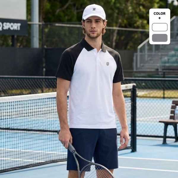  Áo Polo Raglan Air Active - UQ DRY 