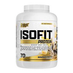 Nutrex IsoFit Protein Whey Isolate 5lbs (2261g), 70 Servings