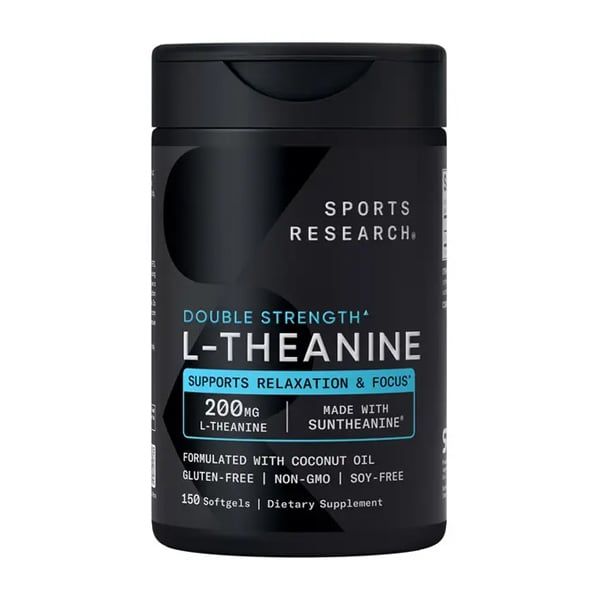 Sports Research L Theanine 200mg 150 Softgels