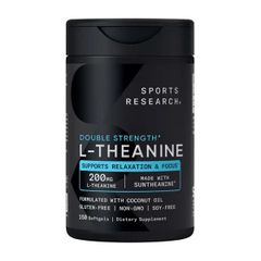 Sports Research L Theanine 200mg 150 Softgels