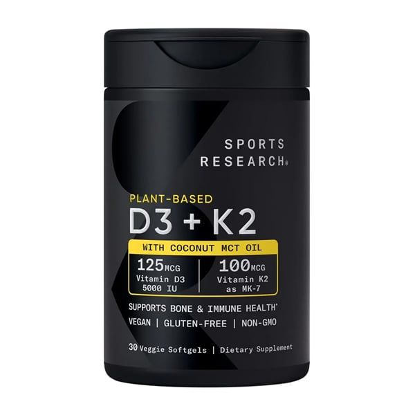 Sports Research Vitamin D3 K2 30 Softgels