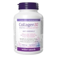 Webber Naturals Collagen 30 Bioactive Collagen Peptides 180 Viên