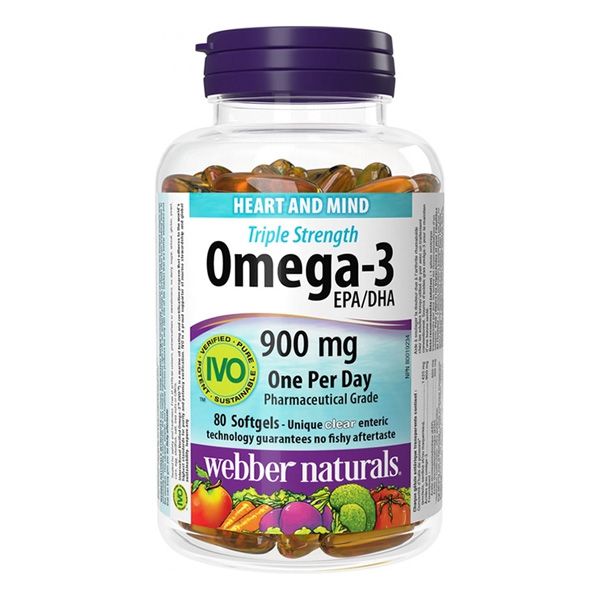 Webber Naturals Tripple Strength Omega-3 900mg