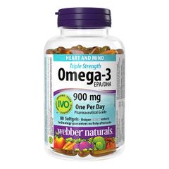 Webber Naturals Tripple Strength Omega-3 900mg