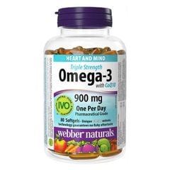 Webber Naturals Tripple Strength Omega-3 900mg With CoQ10 80 Viên