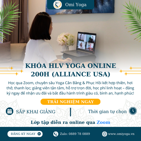  TRỞ THÀNH HLV YOGA VỚI KHÓA ĐÀO TẠO (YOGA 200H) 