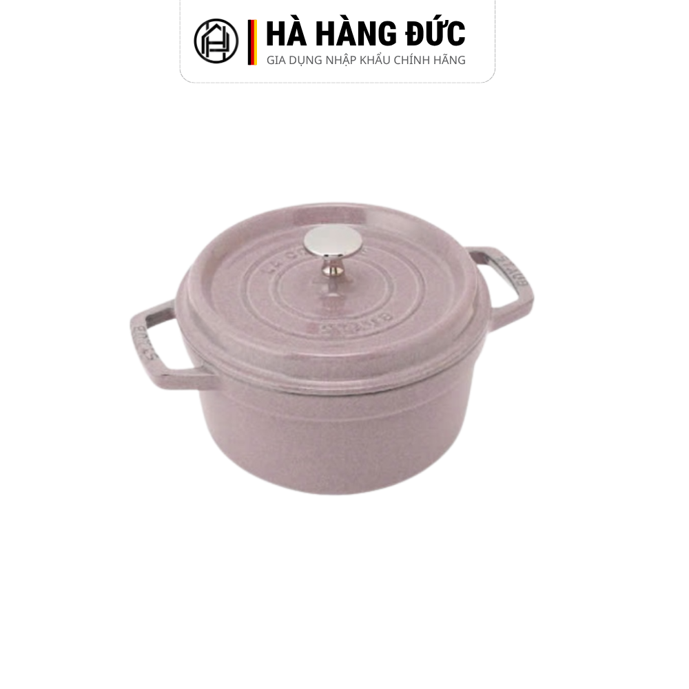 Nồi gang Staub Cocotte Ronde Cherry Blossom 22cm - 2.6L, màu hồng