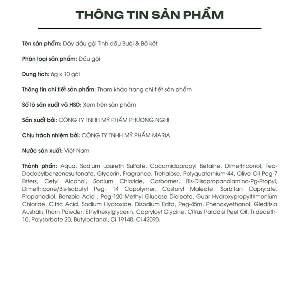 Dây dầu gội hiNICE giảm rụng tóc - Dầu gội Tinh dầu Bưởi thiên nhiên