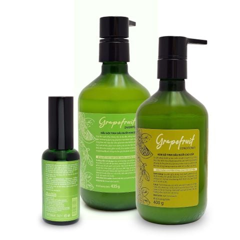 Bộ 3 Sản Phẩm Gội Xả & Serum Bưởi Thiên Nhiên hiNICE Dành Cho Tóc Gãy Rụng & Khô Xơ