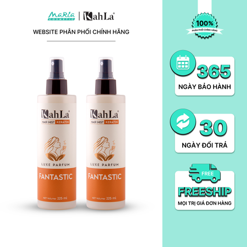 Combo 2 Xịt dưỡng tóc KahLa Keratin thơm tóc, dưỡng ẩm Fantastic 225ml