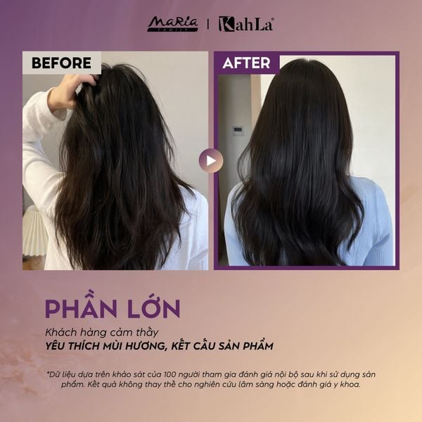 Xịt dưỡng tóc KahLa Keratin thơm tóc, dưỡng ẩm - Hương nước hoa Night Purple 225ml